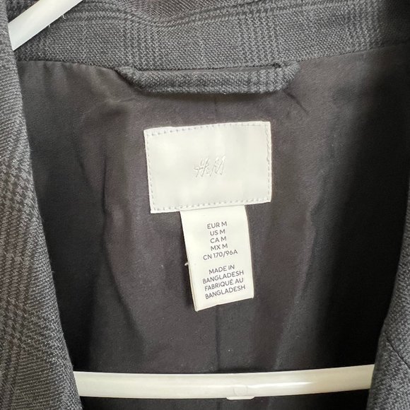 H&M Oversized Grey/Blue Blazer - Picture 8 of 8
